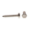 Prime-Line Hex Lag Screw 1/4in X 1-1/2in Grade 18-8 Stainless Steel 25PK 9054964